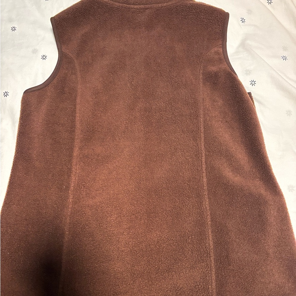 Women's Brown Fleece Vest